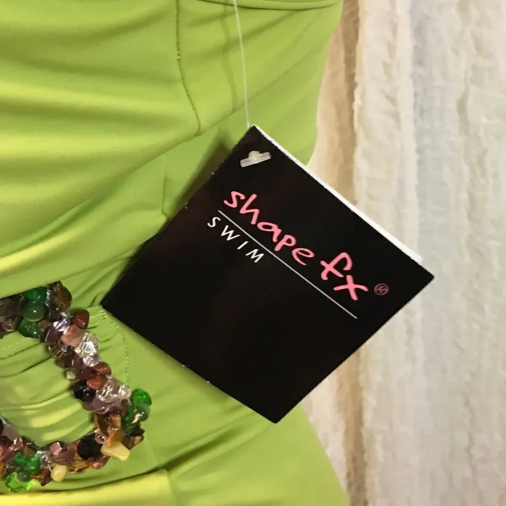 Shape FX Green One Piece Swimsuit Size 12